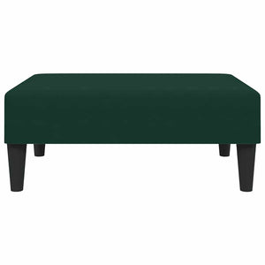 Divano Letto a 2 Posti con Poggiapiedi-Sofa Letto 2 Posti-Daybed Verde Scuro in Velluto 847999