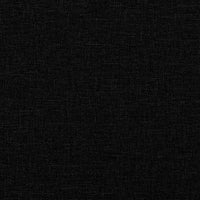 Divano Letto a 2 Posti con Poggiapiedi Nero in Tessuto 3216245