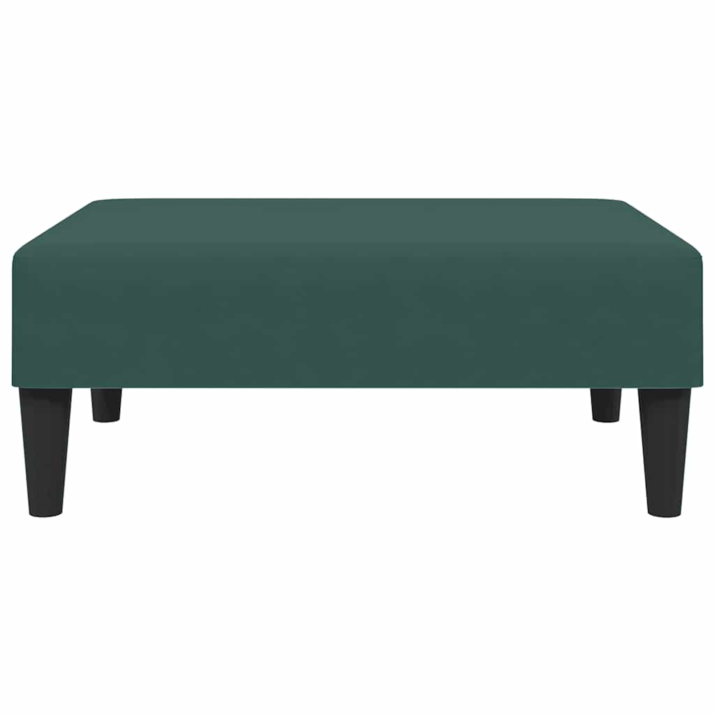 Divano Letto a 2 Posti con Poggiapiedi-Sofa Letto 2 Posti-Daybed Verde Scuro in Velluto 315199