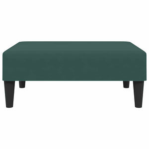 Divano Letto a 2 Posti con Poggiapiedi-Sofa Letto 2 Posti-Daybed Verde Scuro in Velluto 315199