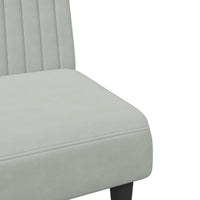 Set di Divani 2 pz Grigio Chiaro in Velluto