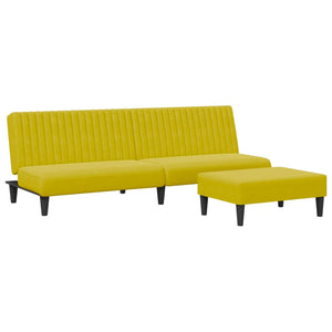 Set di Divani 2 pz Giallo in Velluto 3216278