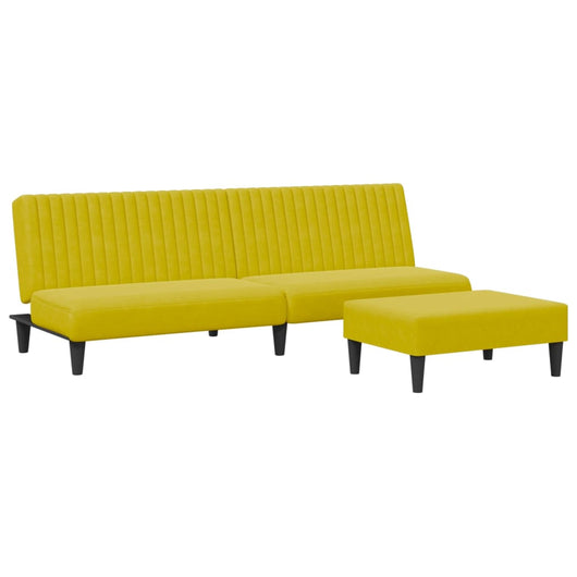 Set di Divani 2 pz Giallo in Velluto 3216278