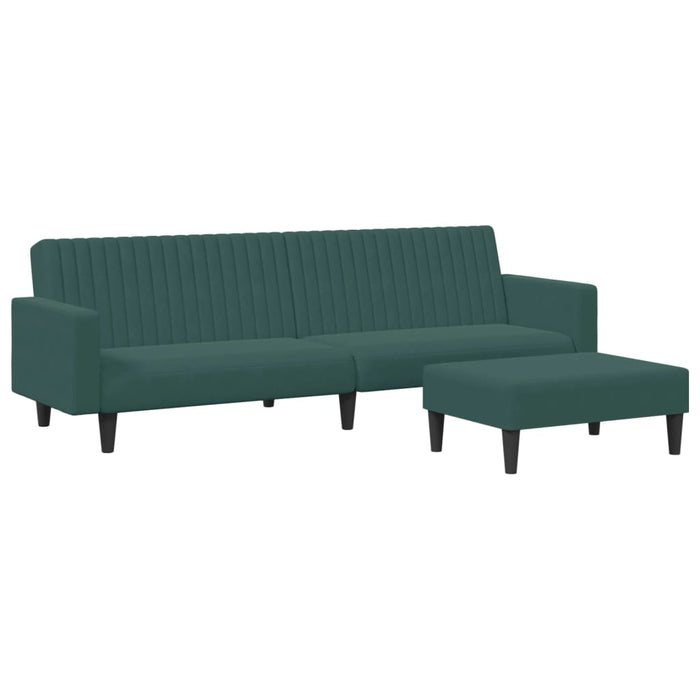 Set di Divani 2 pz Verde Scuro in Velluto 3216282