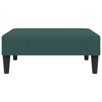 Set di Divani 2 pz Verde Scuro in Velluto