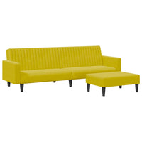 Set di Divani 2 pz Giallo in Vellutocod mxl 92918