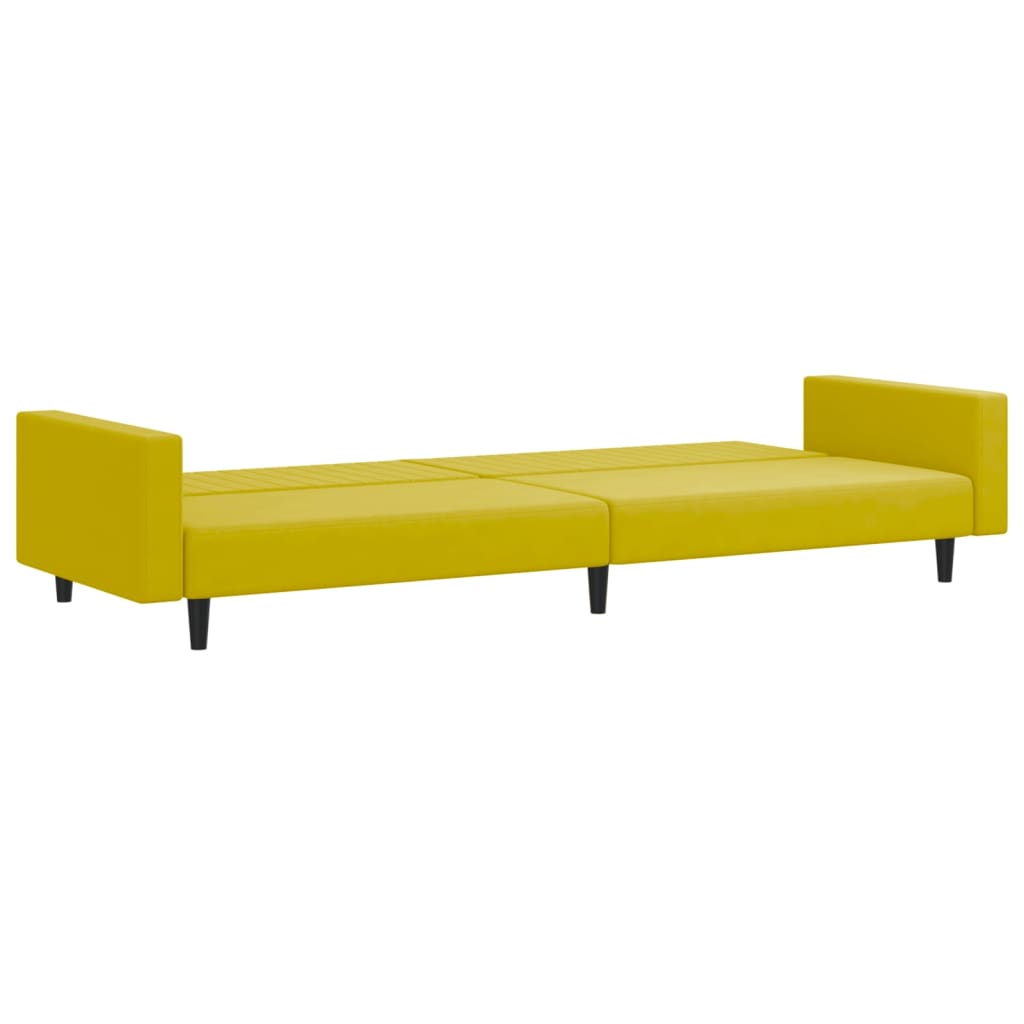 Set di Divani 2 pz Giallo in Velluto 3216284