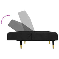 Set di Divani 2 pz Nero in Velluto