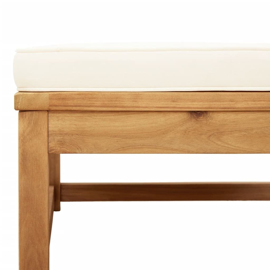 Set Salotto da Giardino 4pz con Cuscini Legno Massello Acacia
