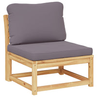 Set Salotto da Giardino 5 pz con Cuscini Legno Massello Acacia 3214325