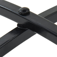 Set da Bistrot con Mosaico Blu e Bianco in Ferro e Ceramica