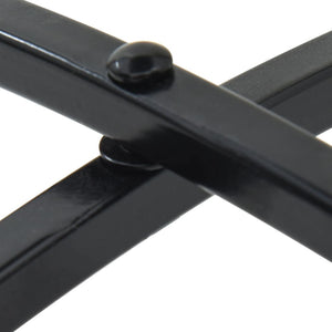 Set da Bistrot con Mosaico Blu e Bianco in Ferro e Ceramica