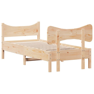 Letto senza Materasso 90x190 cm in Legno Massello di Pino 3216402