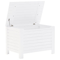 Contenitore con Coperchio RANA Bianco 100x49x54cm Massello Pino