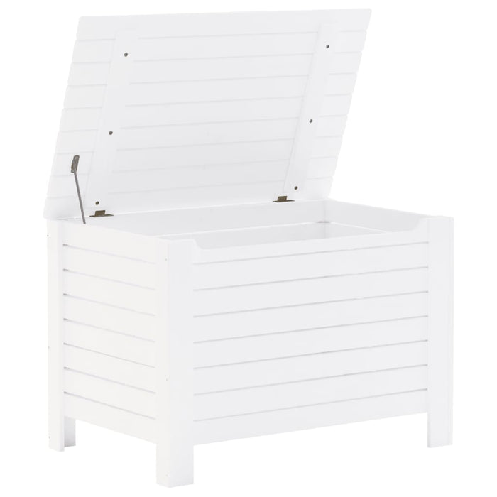 Contenitore con Coperchio RANA Bianco 100x49x54cm Massello Pino