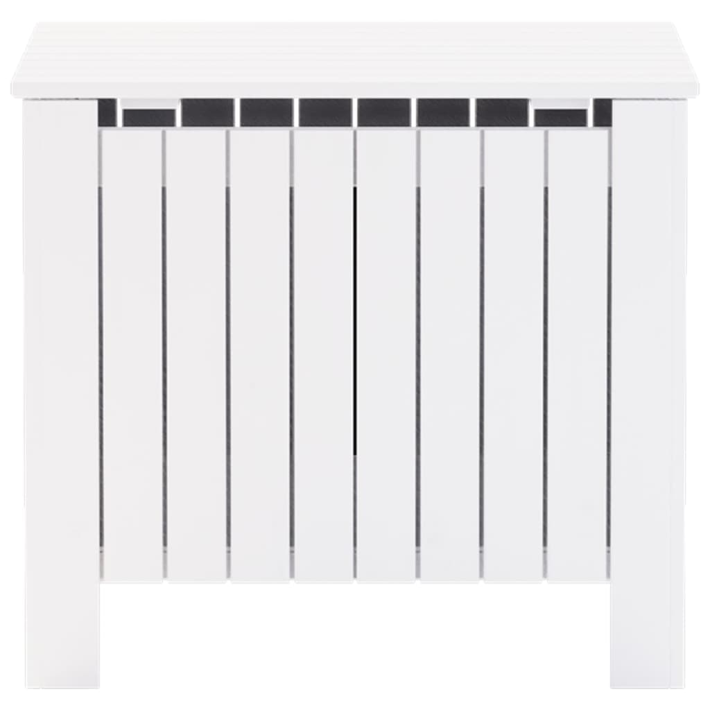 Contenitore con Coperchio RANA Bianco 60x49x54 cm Massello Pino