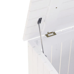 Cesta Biancheria con Ruote RANA Bianca 45x45x64cm Massello Pino 4002334