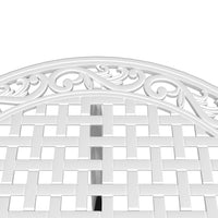 Set da Bistrot 3 pz Bianco in Alluminio Pressofuso 3216332