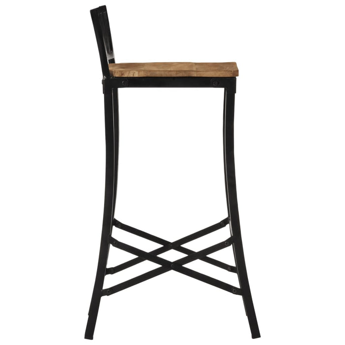 Set Bar 5pz Legno Massello Mango Grezzo e Metallo 3216409