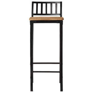 Set Bar 3pz Legno Massello Mango Grezzo e Metallo 3216410