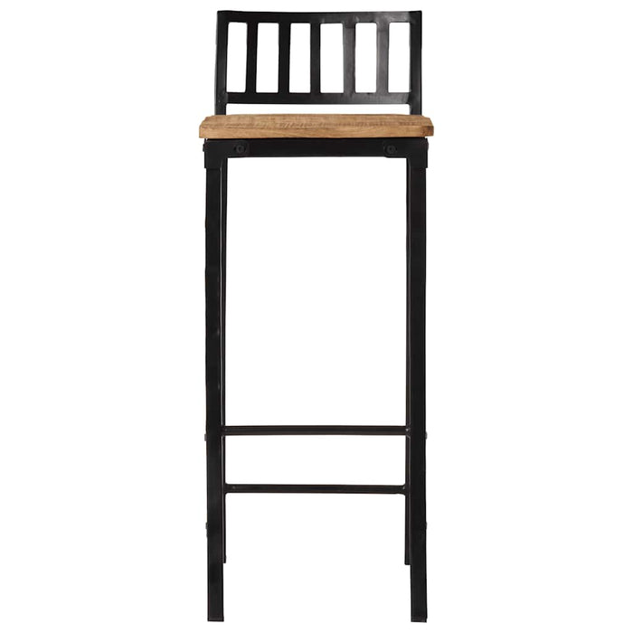 Set Bar 3pz Legno Massello Mango Grezzo e Metallo 3216410