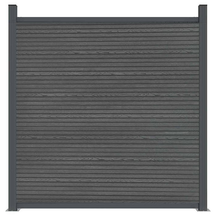 Pannello di Recinzione Grigio 180x186 cm in WPC 4003979