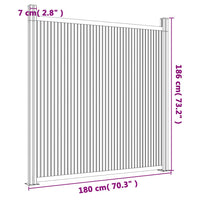 Pannello di Recinzione Grigio 180x186 cm in WPC 4003979