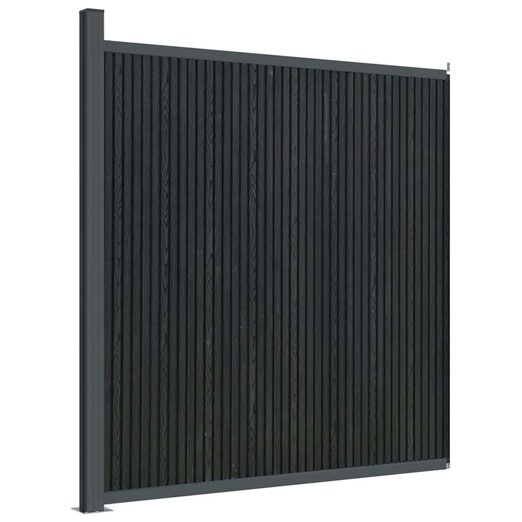 Pannello di Recinzione Grigio 173x186 cm in WPC