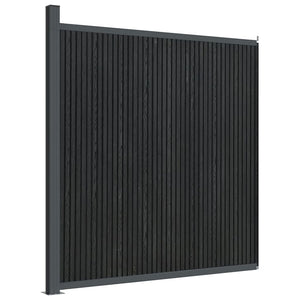 Pannello di Recinzione Grigio 173x186 cm in WPC