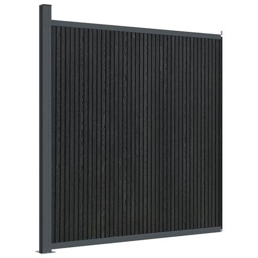 Pannello di Recinzione Grigio 173x186 cm in WPC
