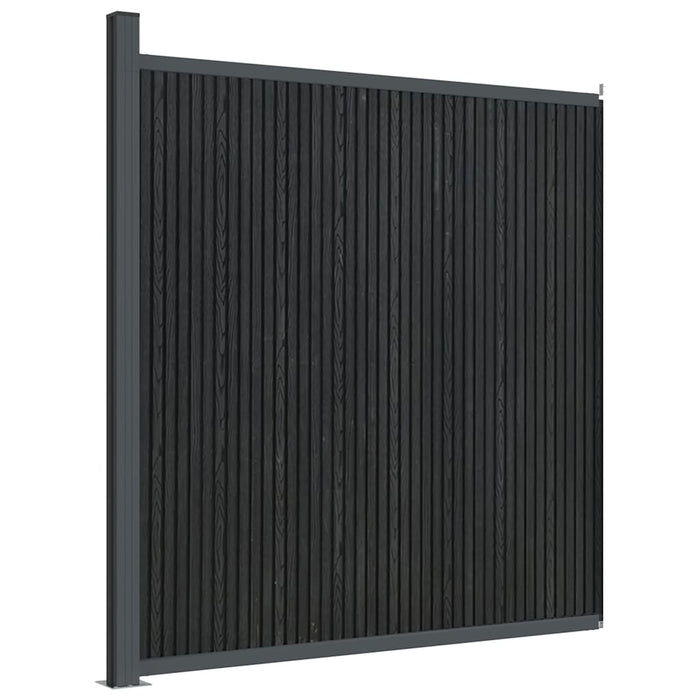 Pannello di Recinzione Grigio 173x186 cm in WPC
