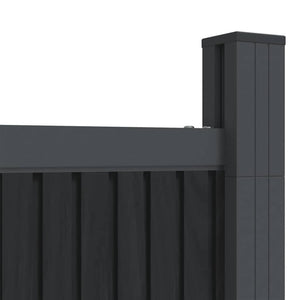 Pannello di Recinzione Grigio 173x186 cm in WPC