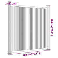 Pannello di Recinzione Marrone 180x186 cm in WPC