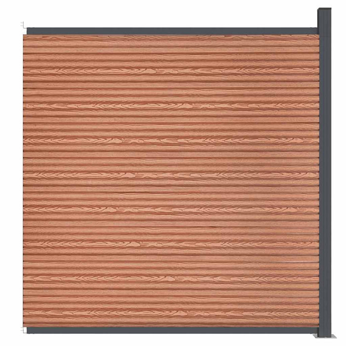 Pannello di Recinzione Marrone 173x186 cm in WPC 4003982