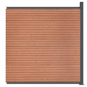 Pannello di Recinzione Marrone 173x186 cm in WPC 4003982