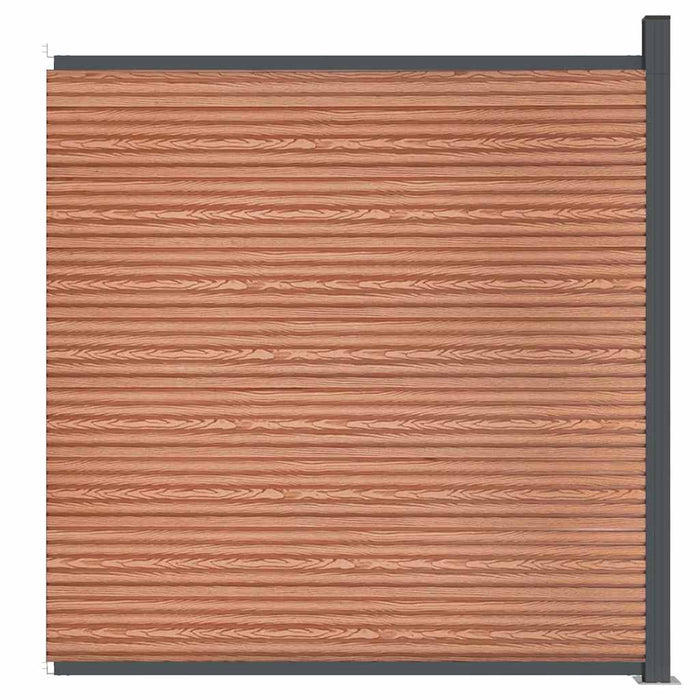Pannello di Recinzione Marrone 173x186 cm in WPC 4003982