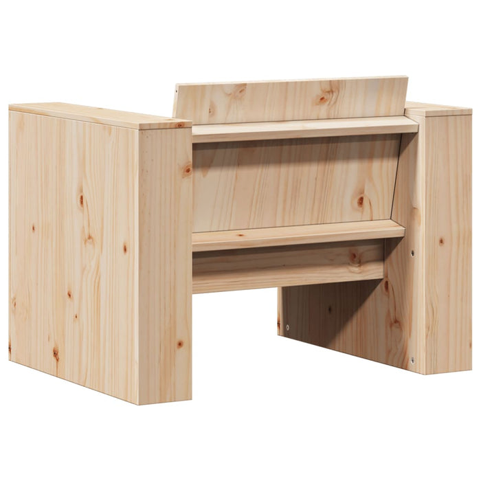 Divano da Giardino 79x60x62 cm in Legno Massello di Pino 832365