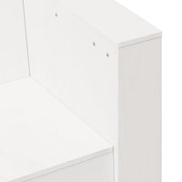 Divano da Giardino Bianco 79x60x62 cm in Legno Massello di Pino 832366