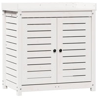 Tavolo Invaso con Ripiani Bianco 82,5x50x86,5 cm Massello Pino 832418