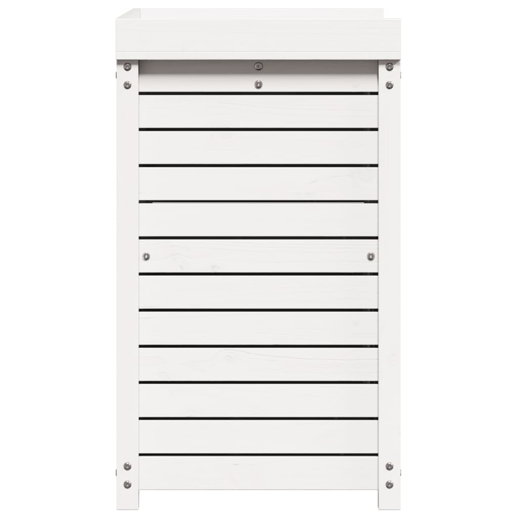 Tavolo Invaso con Ripiani Bianco 82,5x50x86,5 cm Massello Pino 832418