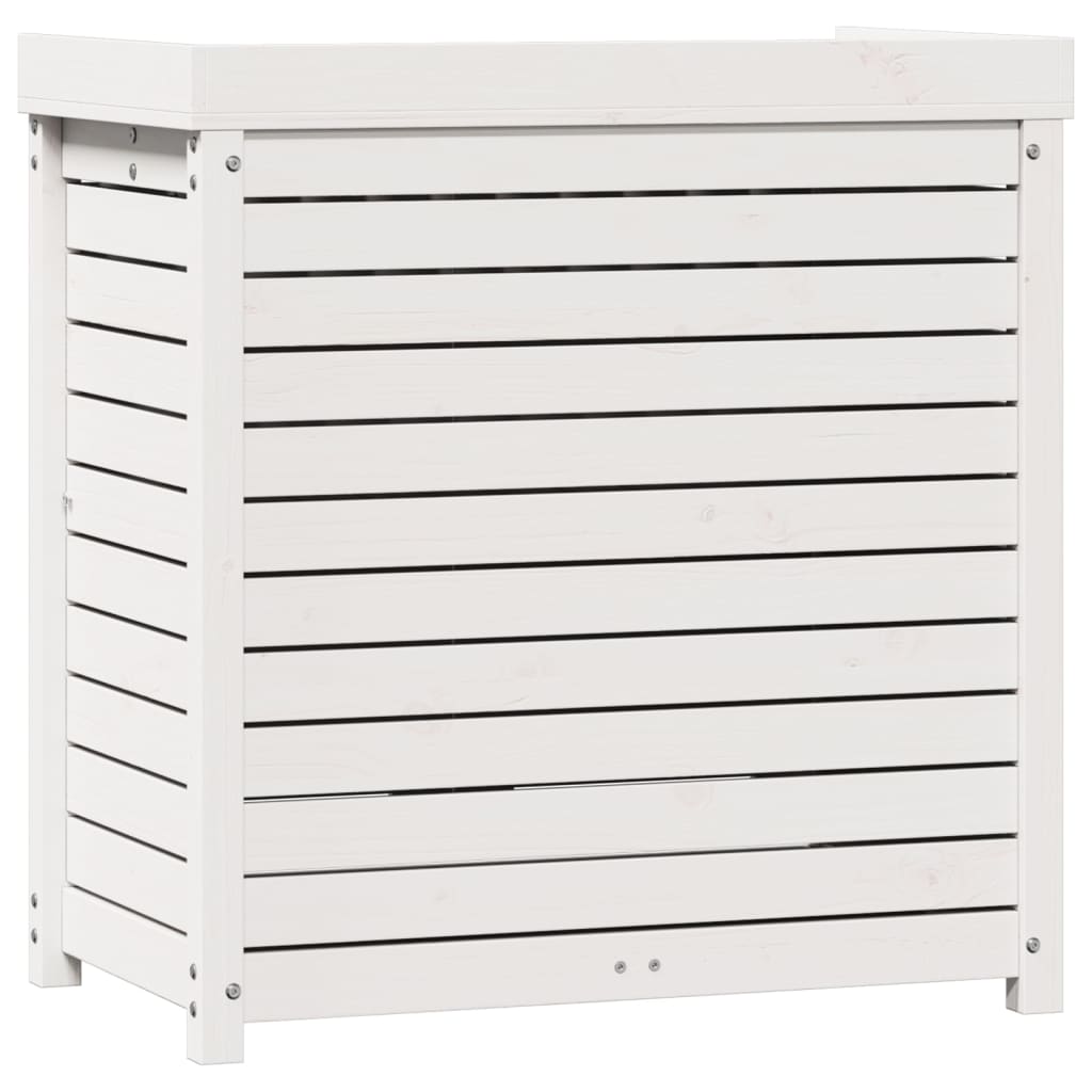 Tavolo Invaso con Ripiani Bianco 82,5x50x86,5 cm Massello Pino 832418