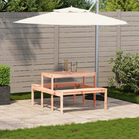 Tavolo da Picnic 110x134x75 cm in Legno Massello di Douglas