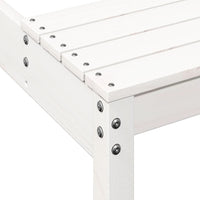 Tavolo da Picnic Bianco 160x134x75 cm in Legno Massello di Pino 832563