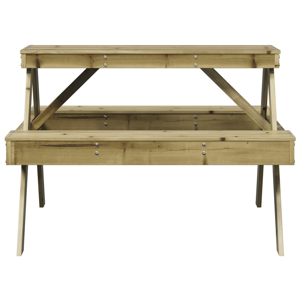 Tavolo da Picnic 105x134x75 cm in Legno Impregnato di Pino 832571