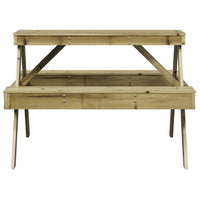 Tavolo da Picnic 105x134x75 cm in Legno Impregnato di Pino 832571