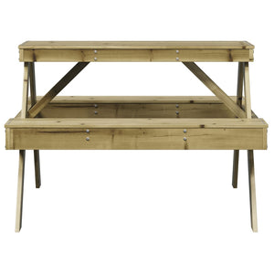 Tavolo da Picnic 105x134x75 cm in Legno Impregnato di Pino 832571
