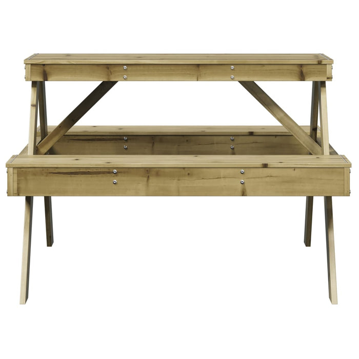 Tavolo da Picnic 105x134x75 cm in Legno Impregnato di Pino 832571