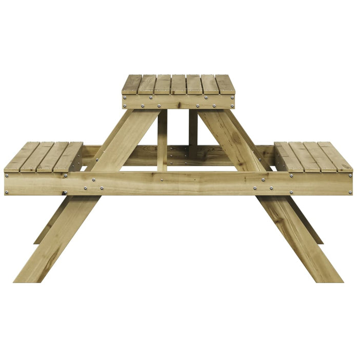 Tavolo da Picnic 105x134x75 cm in Legno Impregnato di Pino 832571