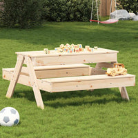 Tavolo Picnic con Sabbiera per Bambini Legno Massello di Pinocod mxl 113460