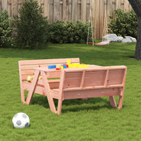 Tavolo da Picnic per Bambini 88x122x58cm Legno Massello Douglas 832604